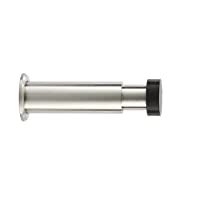 EVI Herrajes 040182TPRAM Tope De Pared (Acero Inoxidable)- Goma negra- Regulable 88-120mm